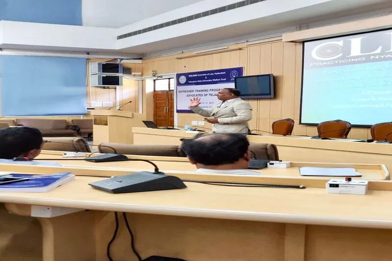 Training Program for Advocates in Association with NALSAR & Telegana Advocates Welfare Trust.